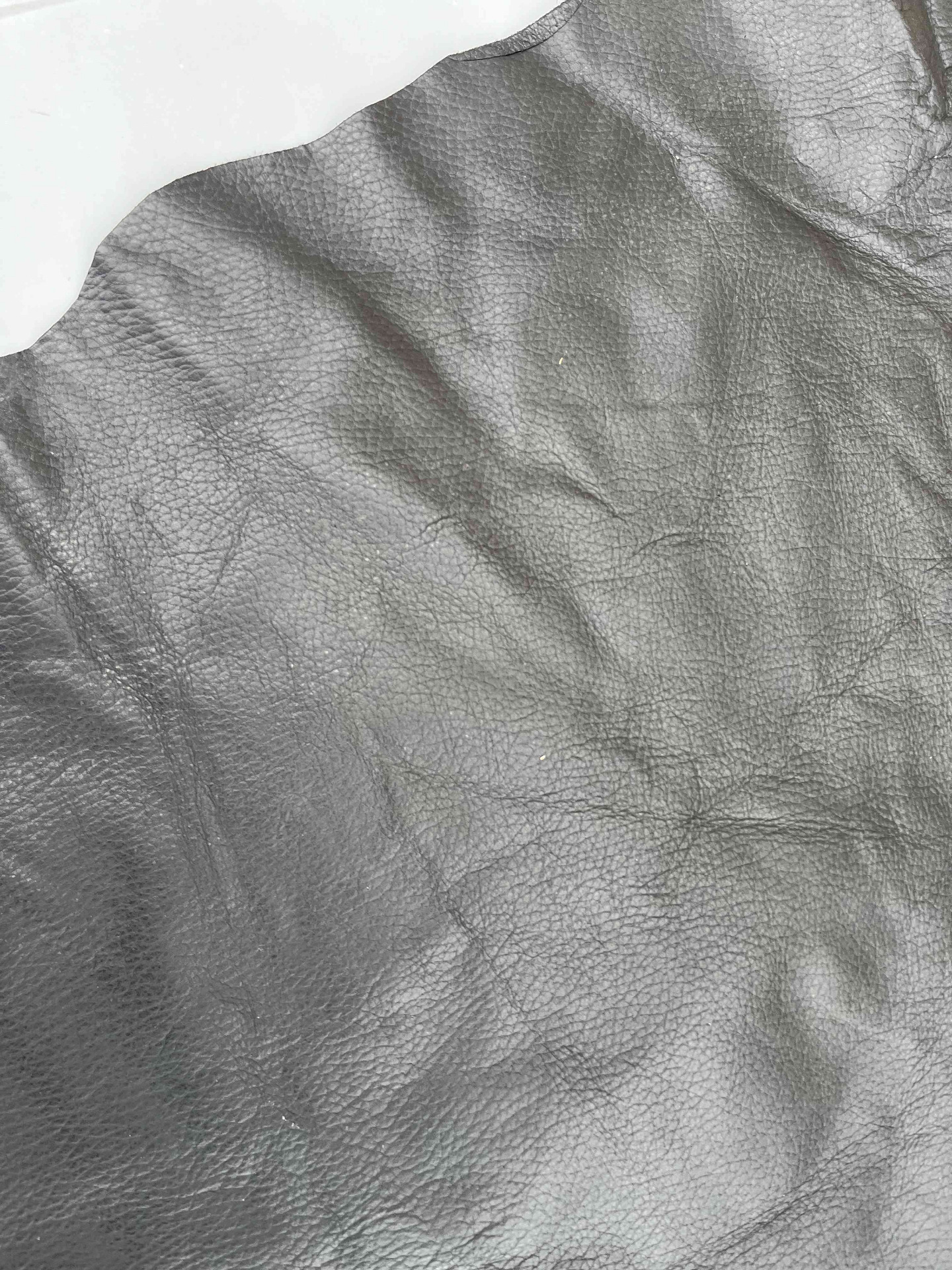 Pelle nappa stropicciata colore Nero vintage - sp. 0,8 MM